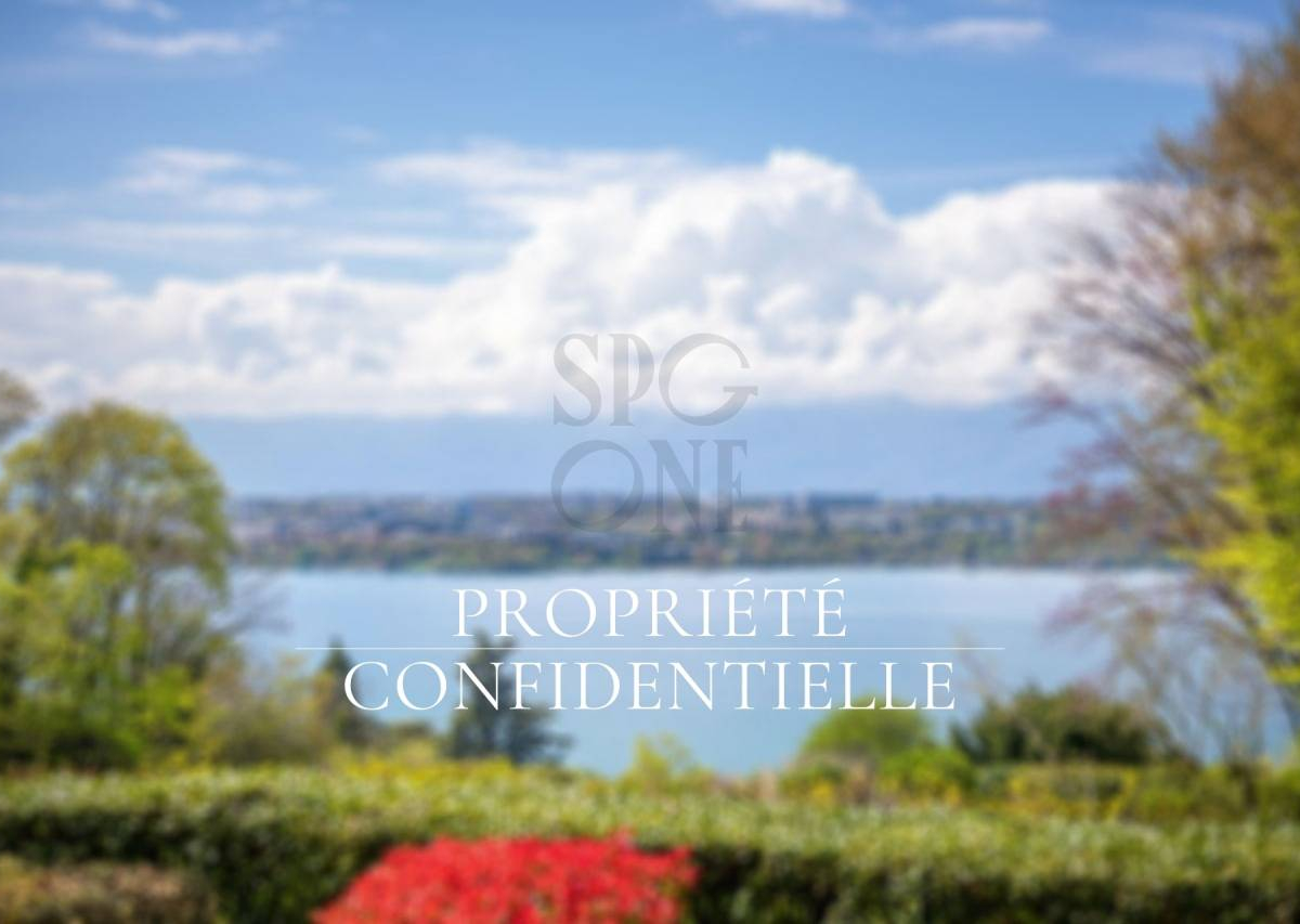Demeure d'exception avec vue lac à Cologny