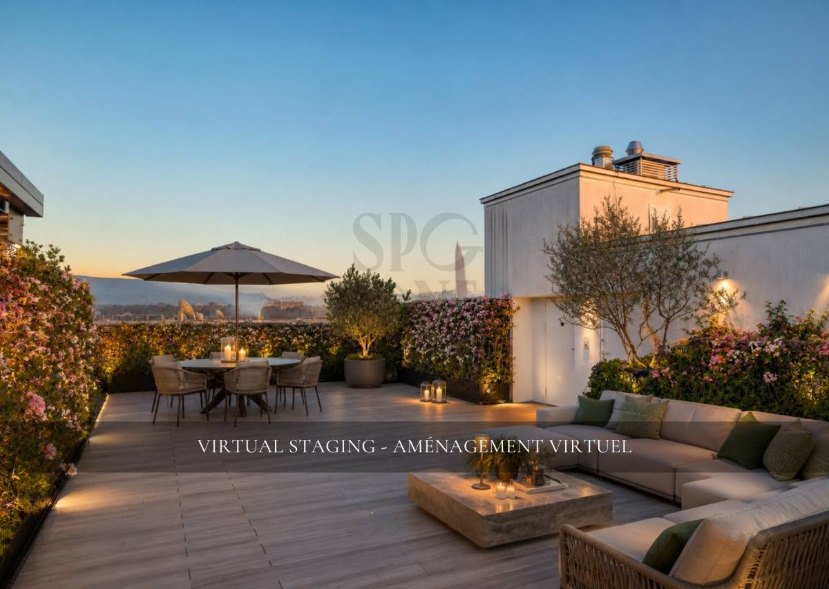 Luxurious triplex with breathtaking views of the lake and the Alps