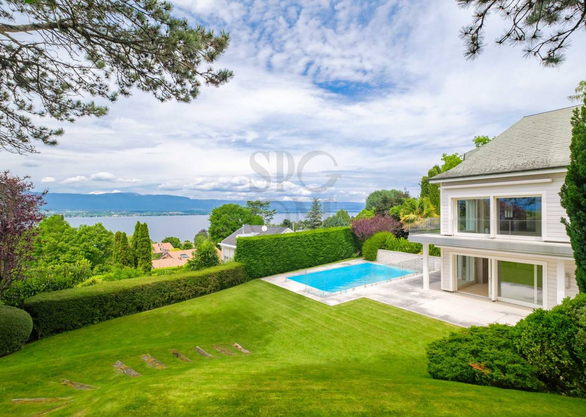 Prestigious villa in Anières with breathtaking lake view