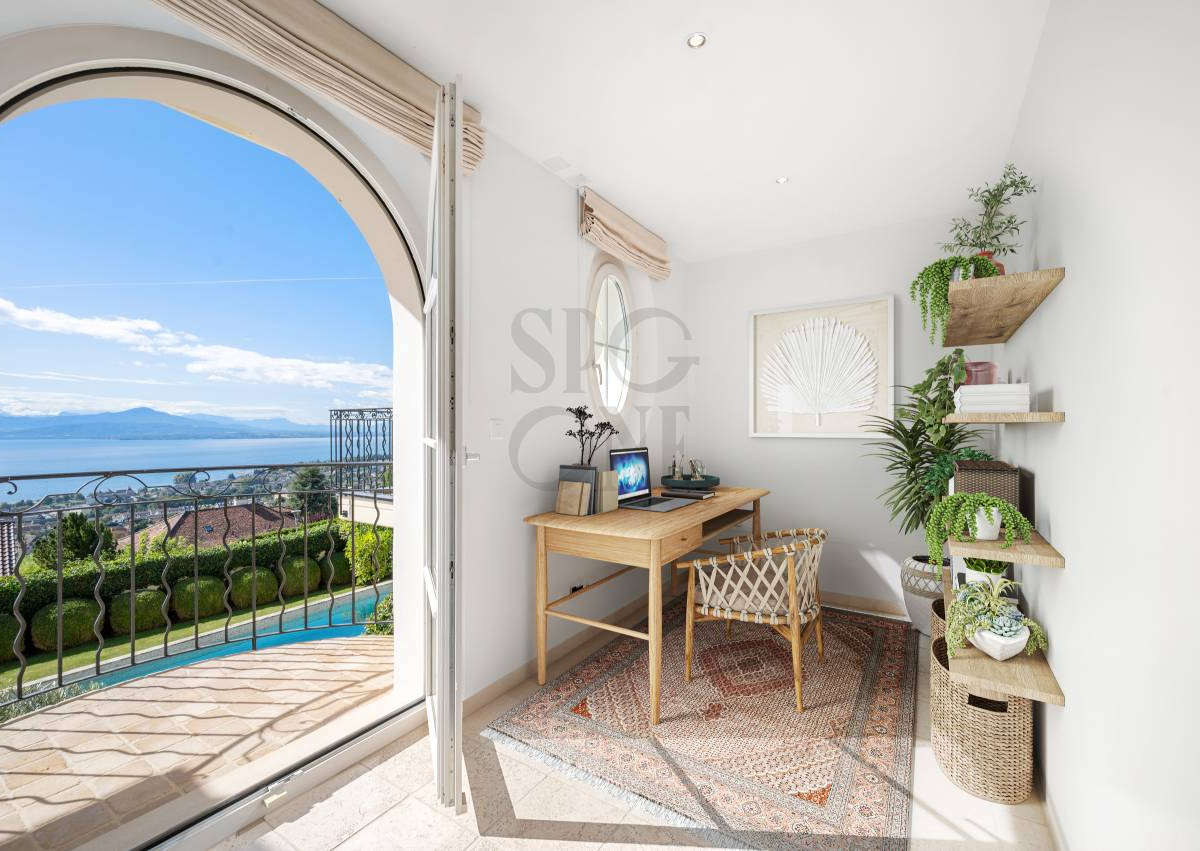 A mediterranean jewel between vineyards and lake