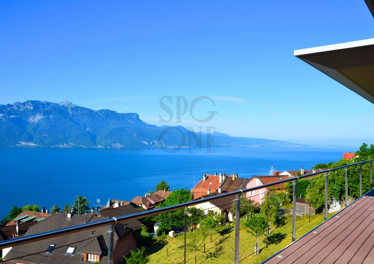 En exclusivité: villa d'architecte avec panorama à couper le souffle