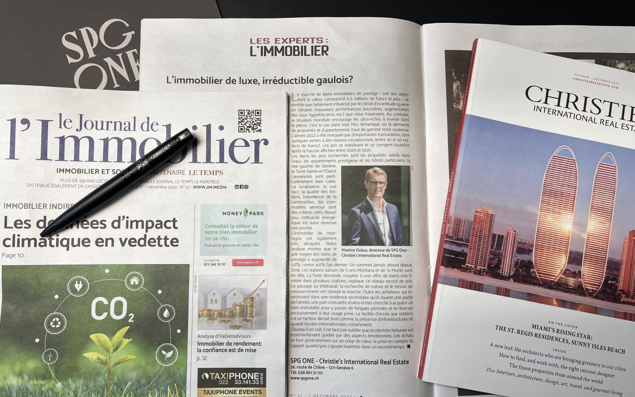 L'immobilier de luxe : restons attentifs et optimistes