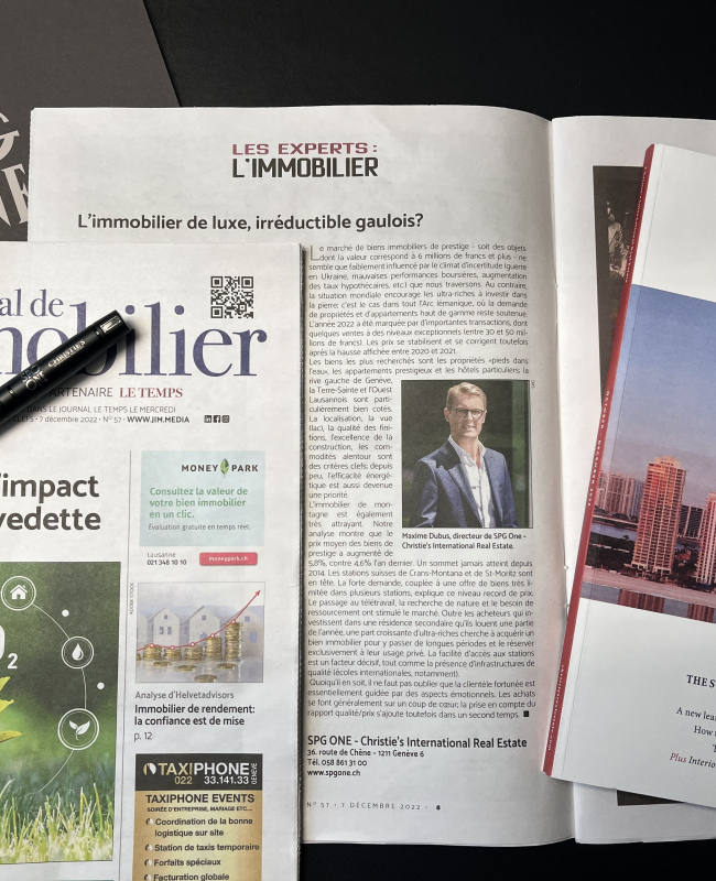 L'immobilier de luxe : restons attentifs et optimistes