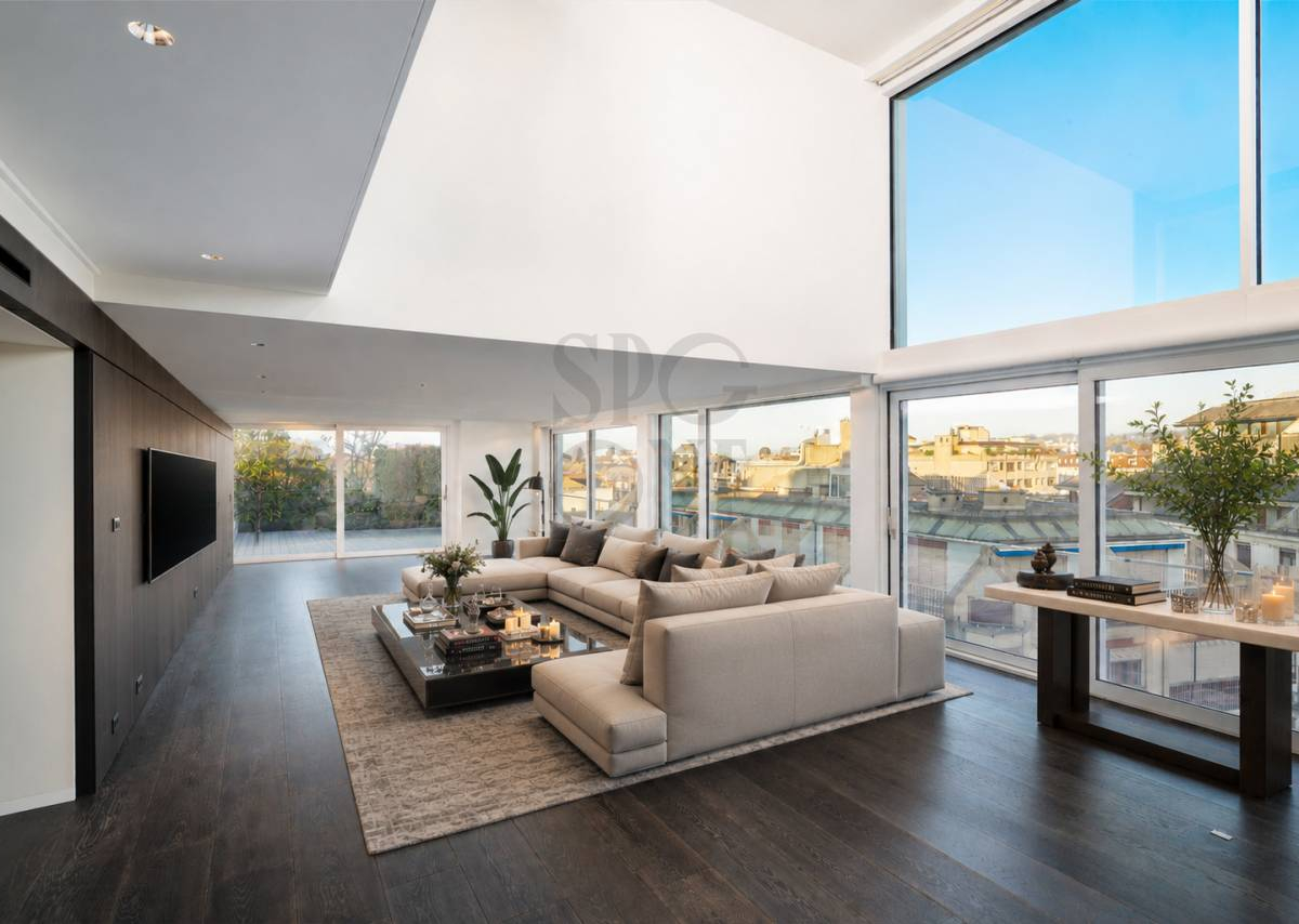 Prestigieux triplex avec vues imprenables sur le lac et les Alpes