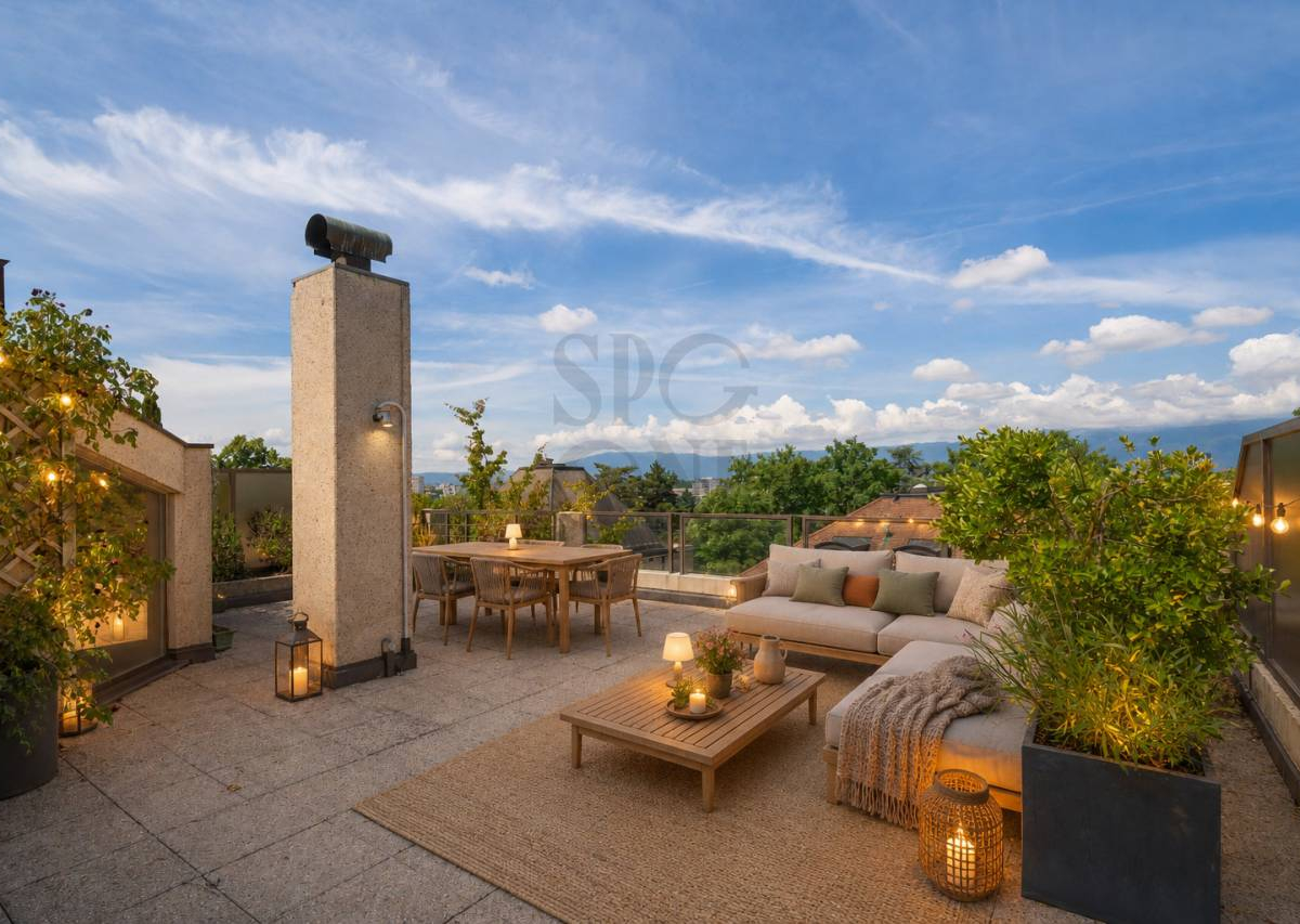 Townhouse au cœur de Champel avec jardin et terrasses