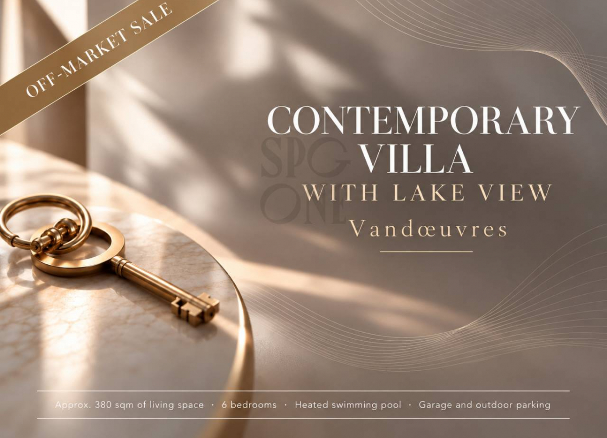 Off-market sale: contemporary villa with lake view